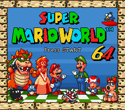 Super Mario World 64 title screen