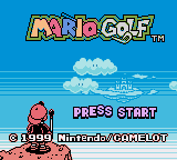 Mario Golf title screen