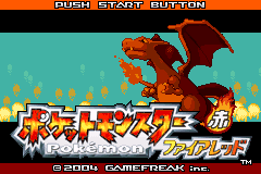 Pokemon - Fire Red Pocket Monster - Fire Red title screen