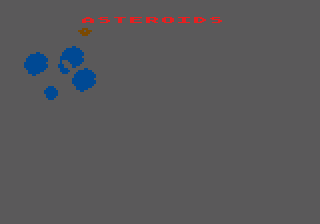 Asteroids title screen