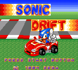 Sonic Drift title screen