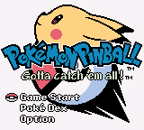Pokemon Pinball title screen