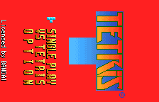 Tetris title screen