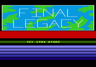 Final Legacy title screen
