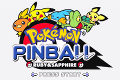 口袋妖怪弹珠台 Pokemon Pinball - Ruby & Sapphire title screen