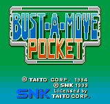 Bust-A-Move Pocket title screen