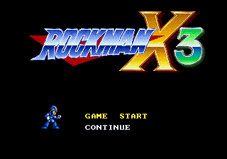 Rockman X3 title screen