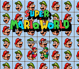 Super Mario World title screen